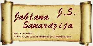 Jablana Samardžija vizit kartica